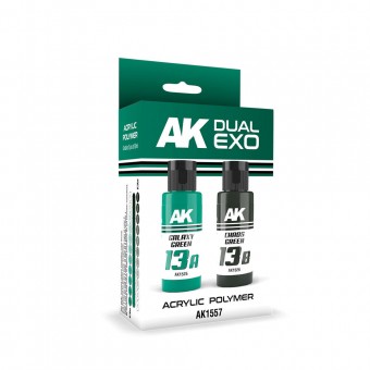 AK Interactive AK1557 GALAXY GREEN & CHAOS GREEN DUAL EXO Set 13