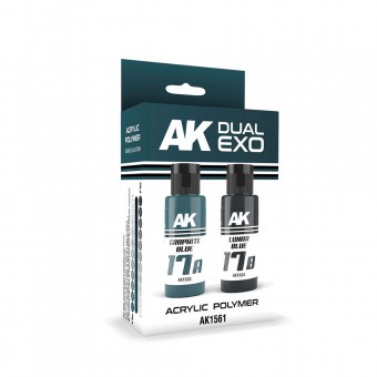 AK Interactive AK1561 GRAPHITE BLUE & LUNAR BLUE DUAL EXO Set 17