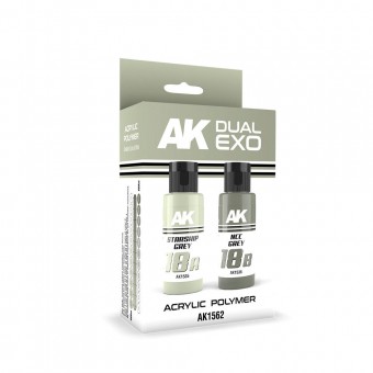 AK Interactive AK1562 STARSHIP GREY & NCC GREY DUAL EXO Set 18