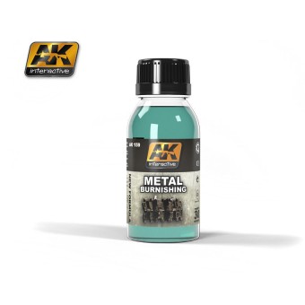 AK Interactive AK159 METAL BURNISHING FLUID (100 ml)  - Auxiliary Products