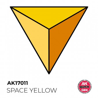 AK Interactive AK17011 SPACE YELLOW 18 ml - QUICK GEN