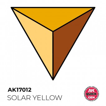AK Interactive AK17012 SOLAR YELLOW 18 ml - QUICK GEN
