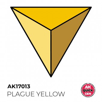 AK Interactive AK17013 PLAGUE YELLOW 18 ml - QUICK GEN