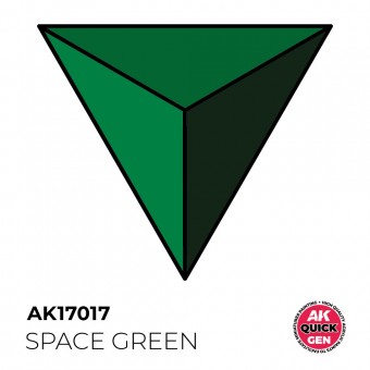 AK Interactive AK17017 SPACE GREEN 18 ml - QUICK GEN