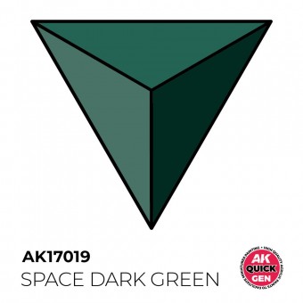 AK Interactive AK17019 SPACE DARK GREEN 18 ml - QUICK GEN