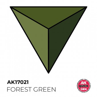 AK Interactive AK17021 FOREST GREEN 18 ml - QUICK GEN