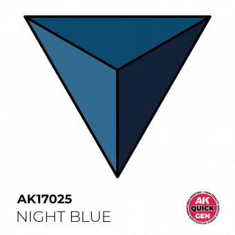 AK Interactive AK17025 NIGHT BLUE 18 ml - QUICK GEN