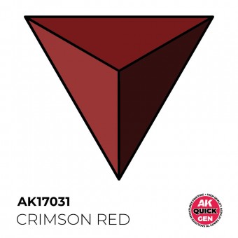 AK Interactive AK17031 CRIMSON RED 18 ml - QUICK GEN