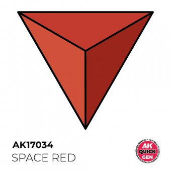AK Interactive AK17034 SPACE RED 18 ml - QUICK GEN