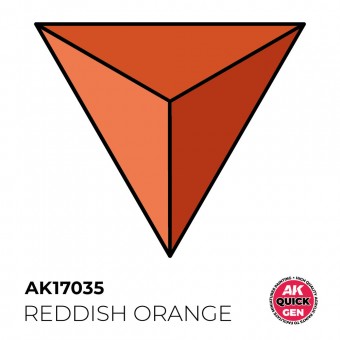 AK Interactive AK17035 REDDISH ORANGE 18 ml - QUICK GEN