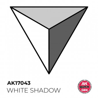 AK Interactive AK17043 WHITE SHADOW 18 ml - QUICK GEN