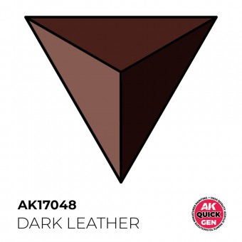 AK Interactive AK17048 DARK LEATHER 18 ml - QUICK GEN