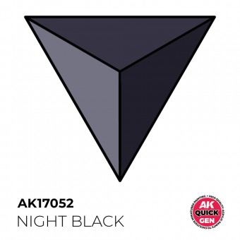 AK Interactive AK17052 NIGHT BLACK 18 ml - QUICK GEN