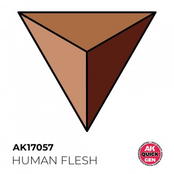 AK Interactive AK17057 HUMAN FLESH 18 ml - QUICK GEN