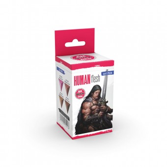 AK Interactive AK17506 HUMAN FLESH (QUICK GEN SET)