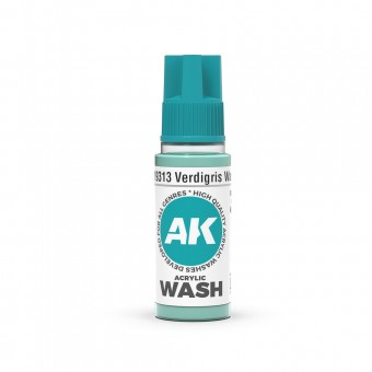 AK Interactive AK19313 Verdigris Wash 18ml
