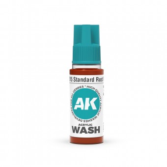 AK Interactive AK19315 Standard Rust Wash 18ml