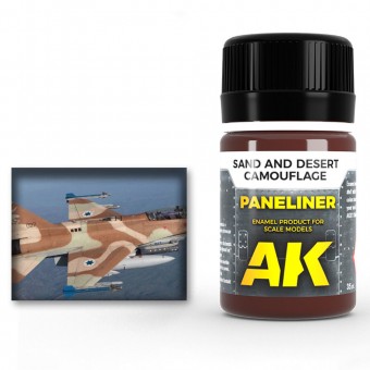 AK Interactive AK2073 Paneliner for sand and desert camouflage 35ml