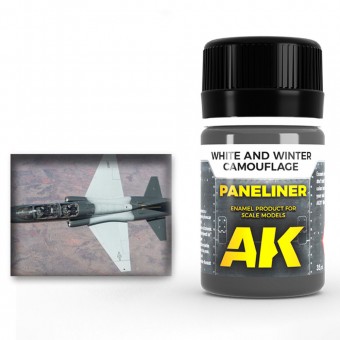 AK Interactive AK2074 Paneliner for white and winter camouflage 35ml