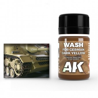 AK Interactive AK300 WASH FOR DARK YELLOW VEHICLES