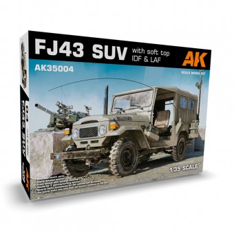 AK Interactive AK35004 FJ43 SUV with Soft top IDF & LAF 1:35