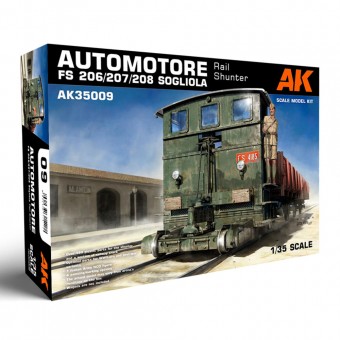 AK Interactive AK35009 AUTOMOTORE FS 206/207/208 SOGLIOLA RAIL SHUNTER 1/35 1:35