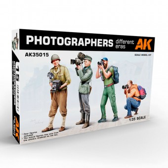 AK Interactive AK35015 Photographers (DIFFERENT ERAS) 1/35