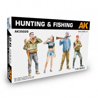 AK Interactive AK35026 HUNTING & FISHING 1/35 SCALE 1:35