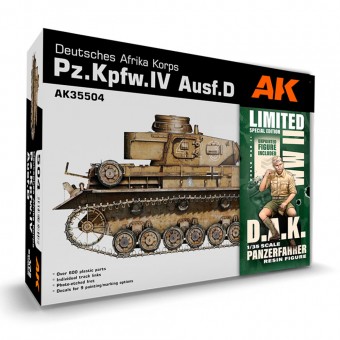 AK Interactive AK35504-A PZ.KPFW.IV AUSF.D AFRIKA KORPS+DAK PANZERFAHRER 1:35