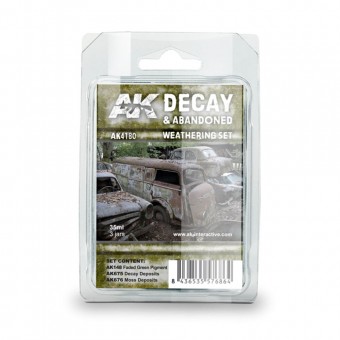 AK Interactive AK4180 DECAY & ABANDONED WEATHERING SET