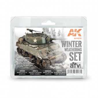 AK Interactive AK4270 WINTER WEATHERING SET