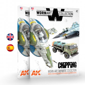 AK Interactive AK4903 WORN ART COLLECTION #02CHIPPING - English