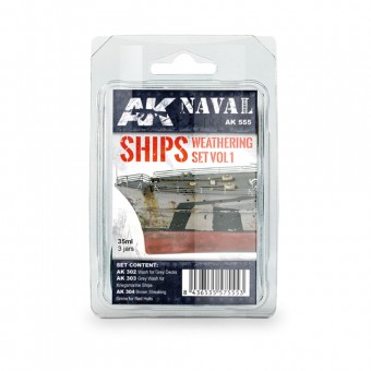 AK Interactive AK555 SHIPS VOL.1 WEATHERING SET