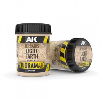 AK Interactive AK8021 TERRAINS LIGHT EARTH - 250ml (Acrylic)