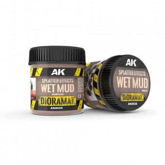 AK Interactive AK8026 SPLATTER EFFECTS WET MUD - 100ml - Base product (Acrylic)
