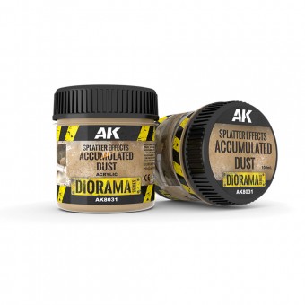 AK Interactive AK8031 SPLATTER EFFECTS ACCUMULATED DUST - 100ml (Acrylic)