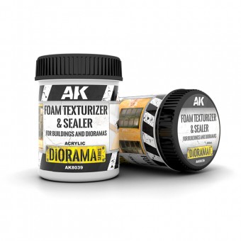 AK Interactive AK8039 FOAM TEXTURIZER & SEALER - FOR BUILDINGS AND DIORAMAS 250ml