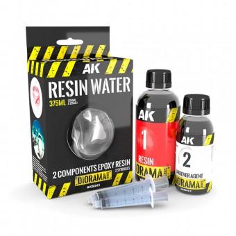 AK Interactive AK8043 RESIN WATER 2-COMPONENTS EPOXY RESIN - 375ml