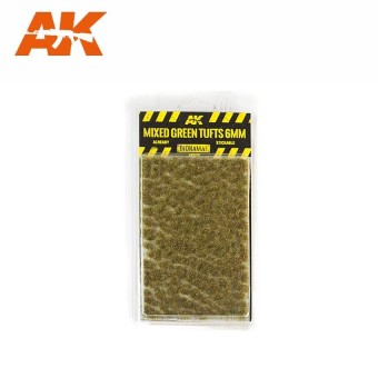AK Interactive AK8119 Mixed green tufts  (6 mm) - Texture Products