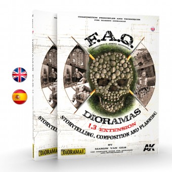 AK Interactive AK8151 DIORAMAS F.A.Q. 1.3 EXTENSION. Historia, Composicion y Planificacion - Spanish
