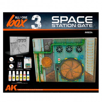 AK Interactive AK8254 ALL IN ONE SET -BOX 3-SPACE STATION GATE