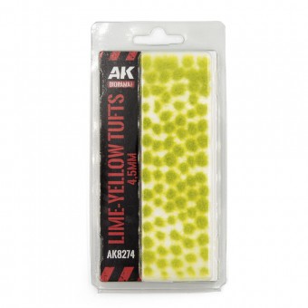AK Interactive AK8274 LIME-YELLOW TUFTS 4,5MM