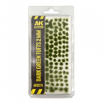 AK Interactive AK8275 DARK GREEN TUFTS 2MM