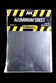 AK Interactive AK8313 ALUMINIUM SHEET 200UM 200x250mm