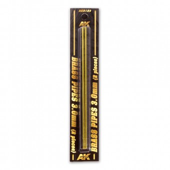 AK Interactive AK9123 BRASS PIPES 3,0mm, 2 units