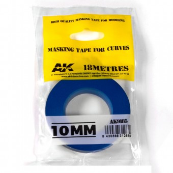 AK Interactive AK9185 Blue masking Tape for curves 10mm