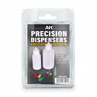 AK Interactive AK9328 PRECISION DISPENSERS (6cannulas & 2 bottles)