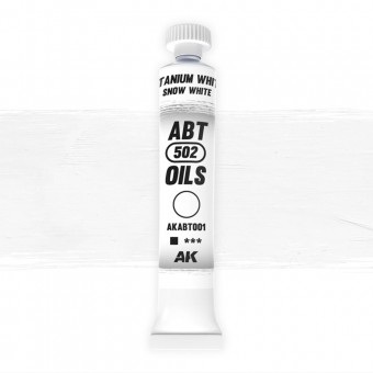 AK Interactive AKABT001 Titanium White / Snow white