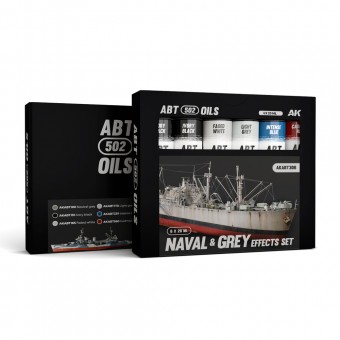 AK Interactive AKABT306 NAVAL & GREY EFFECTS SET - ABT 502 OILS