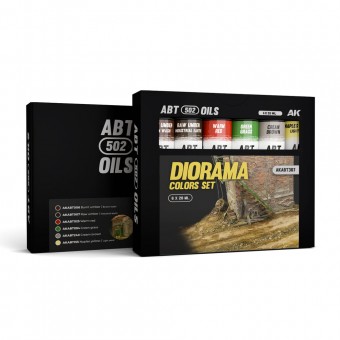 AK Interactive AKABT307 DIORAMA COLORS SET - ABT 502 OILS